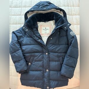 Abercrombie Kids Girls Dark Blue Hooded Jacket